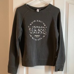 women’s floral vans sweatshirt